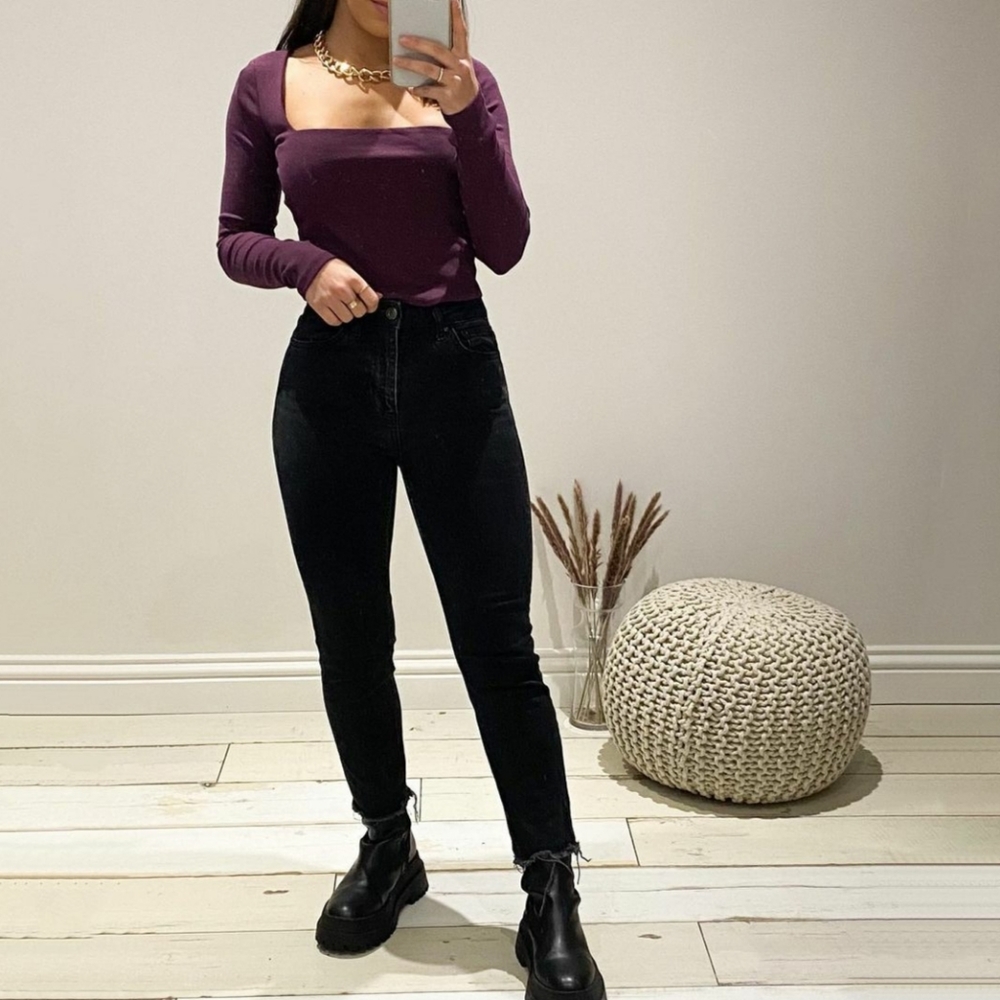 ZARA | Bloggers Fave Square Neck Cropped Top - Picture 2 of 10